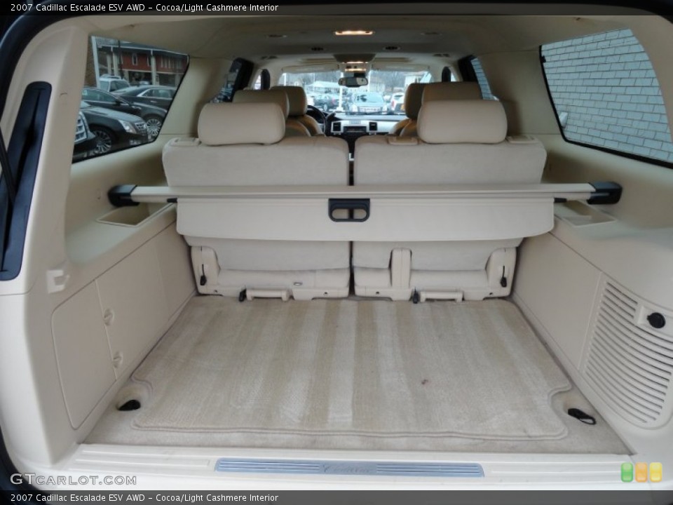 Cocoa/Light Cashmere Interior Trunk for the 2007 Cadillac Escalade ESV AWD #77509163