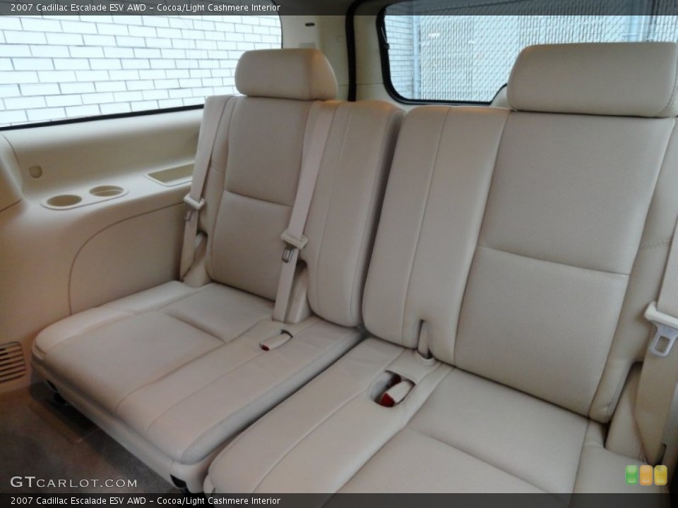 Cocoa/Light Cashmere Interior Rear Seat for the 2007 Cadillac Escalade ESV AWD #77509184