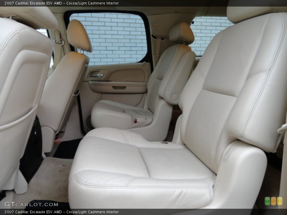 Cocoa/Light Cashmere Interior Rear Seat for the 2007 Cadillac Escalade ESV AWD #77509210