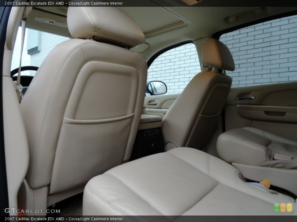 Cocoa/Light Cashmere Interior Photo for the 2007 Cadillac Escalade ESV AWD #77509232