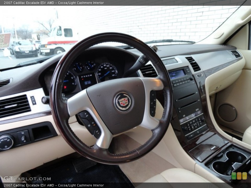 Cocoa/Light Cashmere Interior Dashboard for the 2007 Cadillac Escalade ESV AWD #77509254