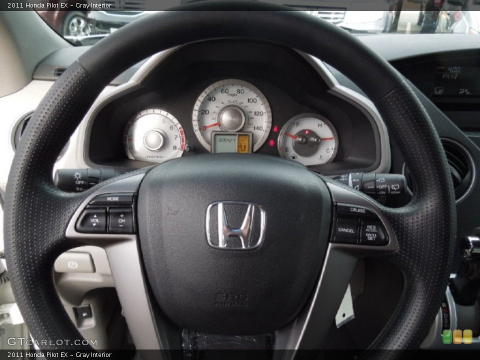 Gray Interior Steering Wheel for the 2011 Honda Pilot EX #77509392