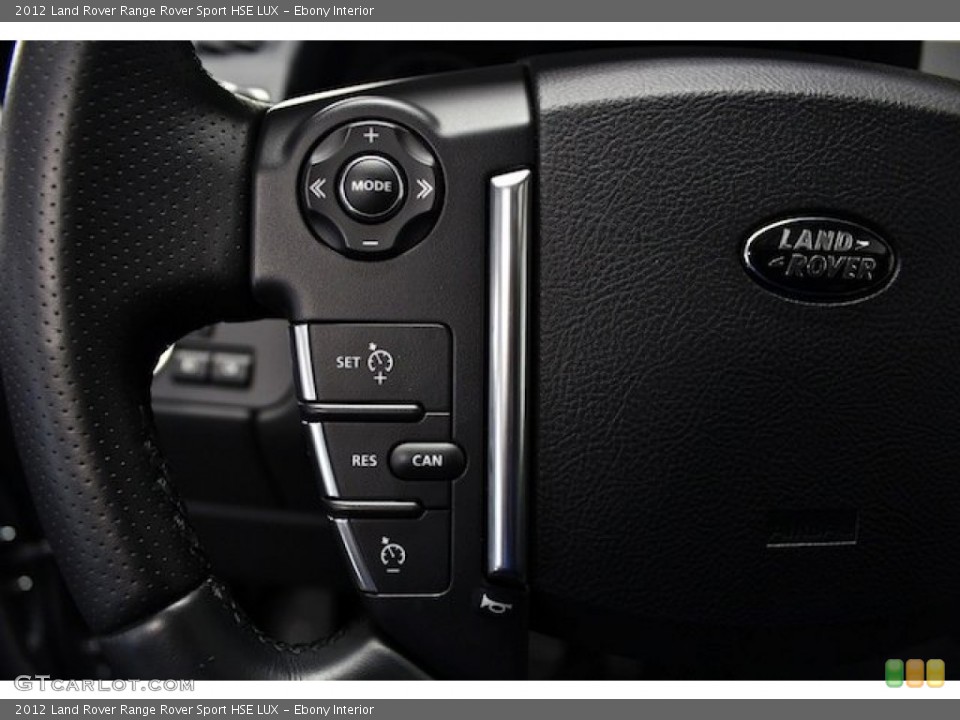 Ebony Interior Controls for the 2012 Land Rover Range Rover Sport HSE LUX #77509601