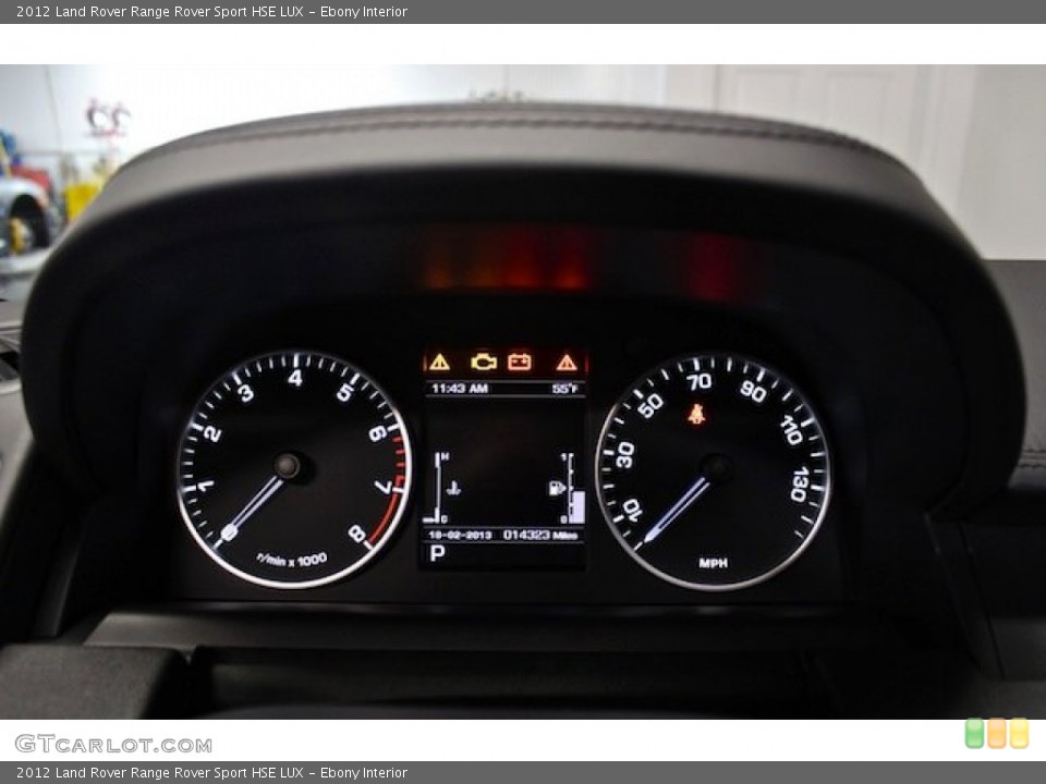 Ebony Interior Gauges for the 2012 Land Rover Range Rover Sport HSE LUX #77509643