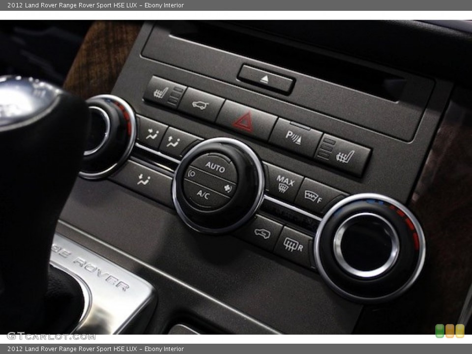 Ebony Interior Controls for the 2012 Land Rover Range Rover Sport HSE LUX #77509727