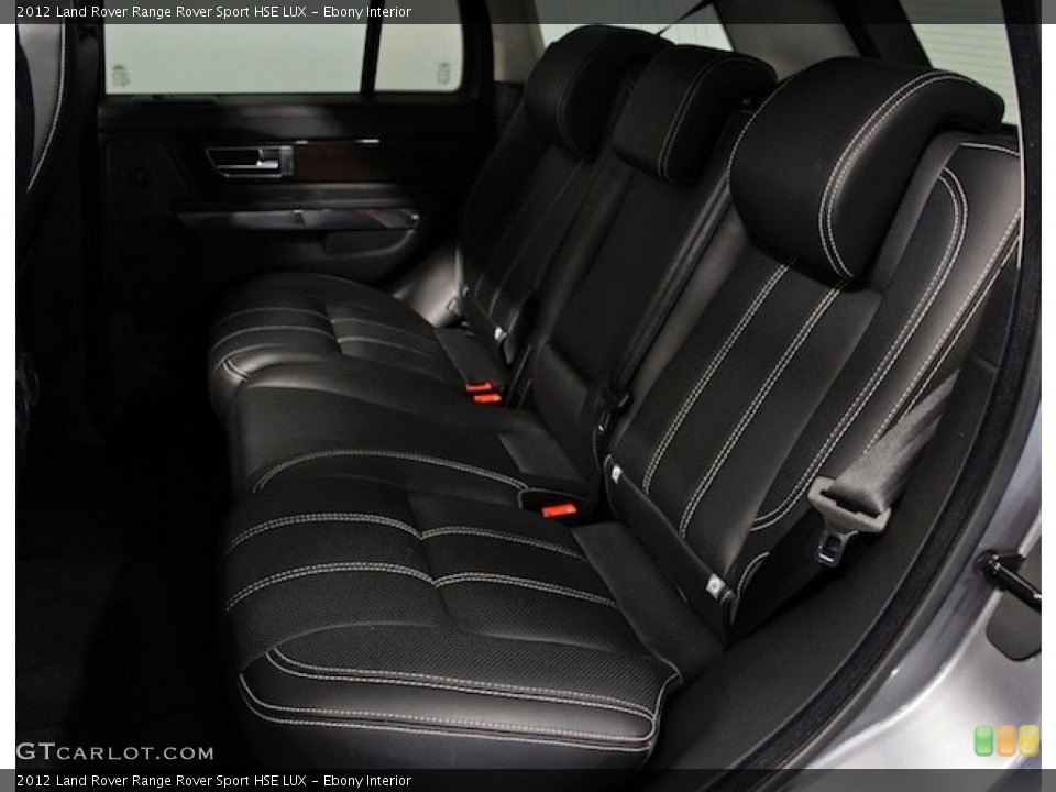 Ebony Interior Rear Seat for the 2012 Land Rover Range Rover Sport HSE LUX #77509882