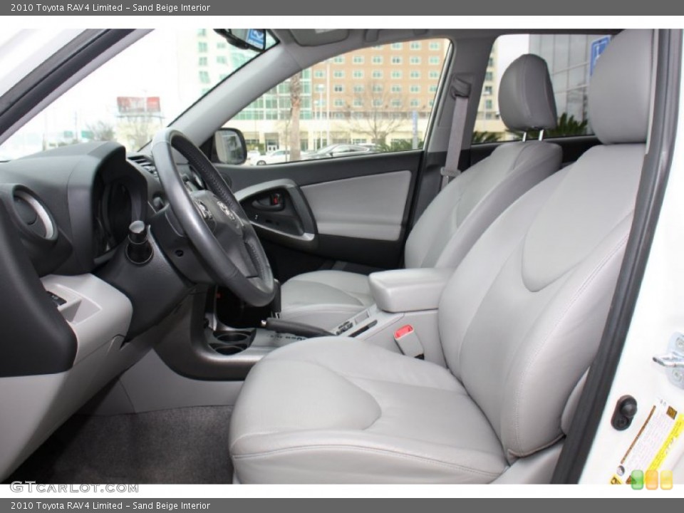 Sand Beige Interior Front Seat for the 2010 Toyota RAV4 Limited #77509938