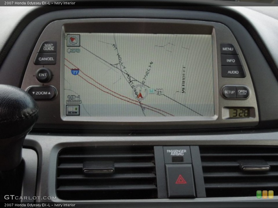 Ivory Interior Navigation for the 2007 Honda Odyssey EX-L #77509966