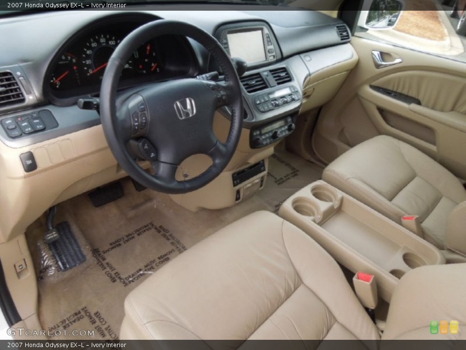 Ivory 2007 Honda Odyssey Interiors