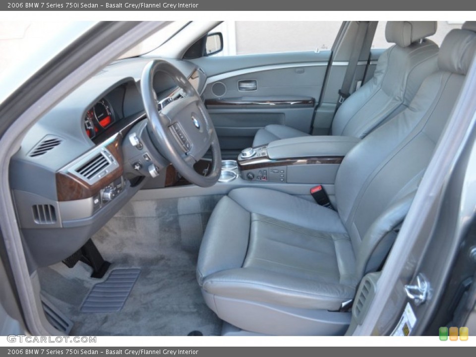Basalt Grey/Flannel Grey 2006 BMW 7 Series Interiors