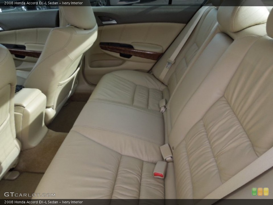Ivory Interior Rear Seat for the 2008 Honda Accord EX-L Sedan #77510636