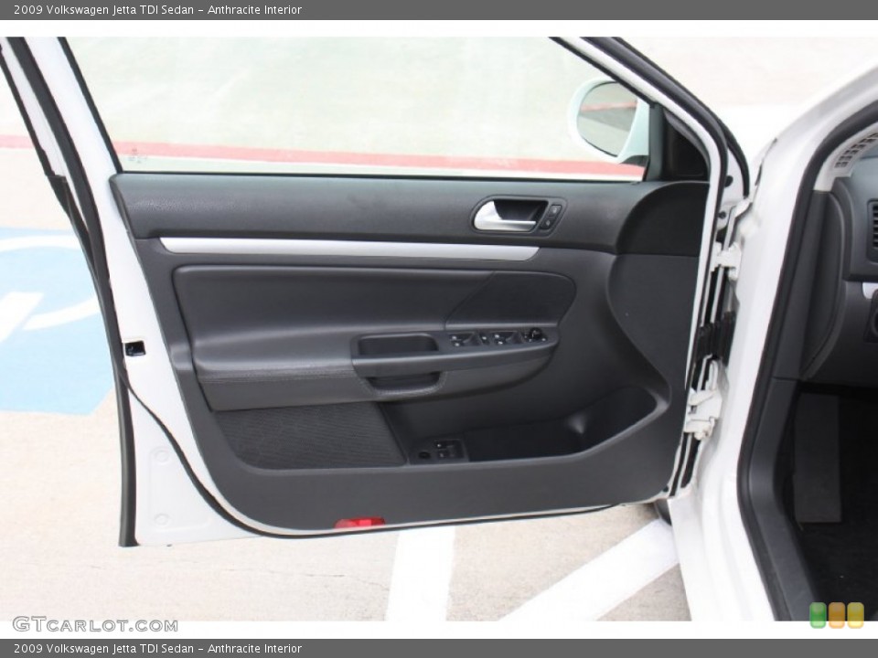 Anthracite Interior Door Panel for the 2009 Volkswagen Jetta TDI Sedan #77510659