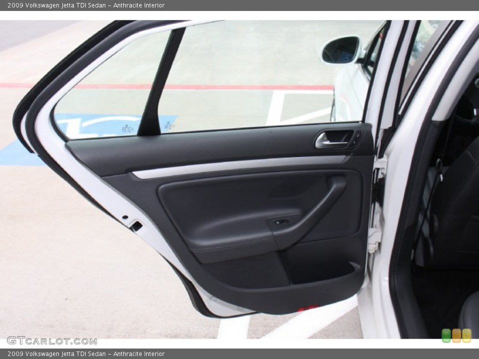 Anthracite Interior Door Panel for the 2009 Volkswagen Jetta TDI Sedan #77510702