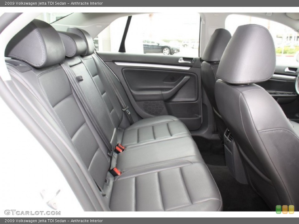Anthracite Interior Rear Seat for the 2009 Volkswagen Jetta TDI Sedan #77510759