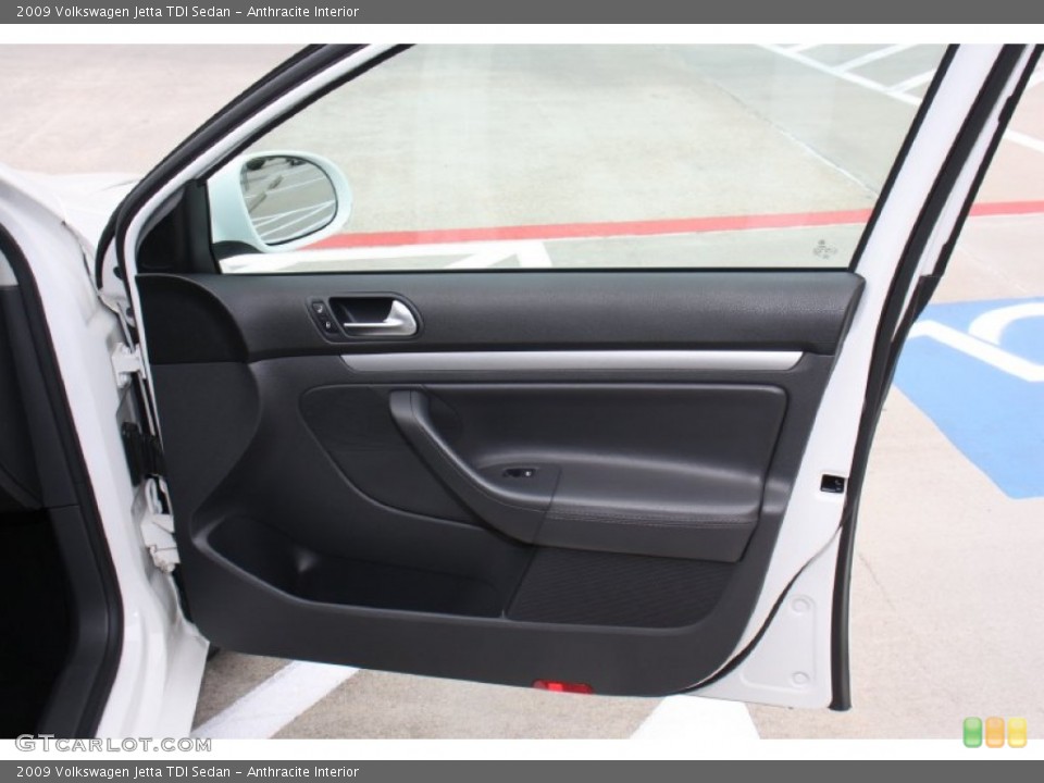 Anthracite Interior Door Panel for the 2009 Volkswagen Jetta TDI Sedan #77510778