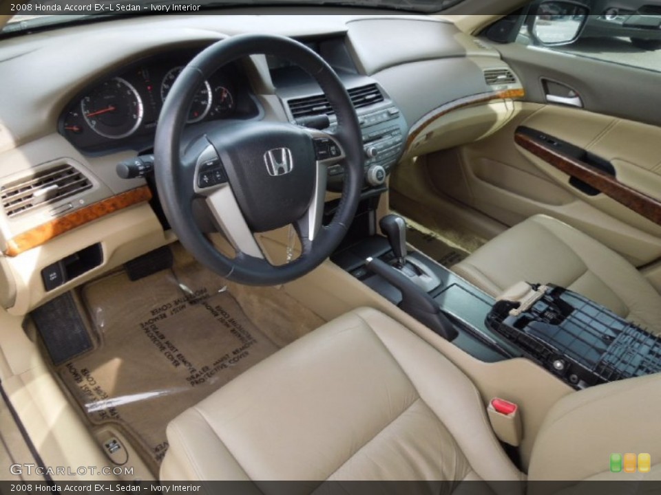 Ivory Interior Prime Interior for the 2008 Honda Accord EX-L Sedan #77510783