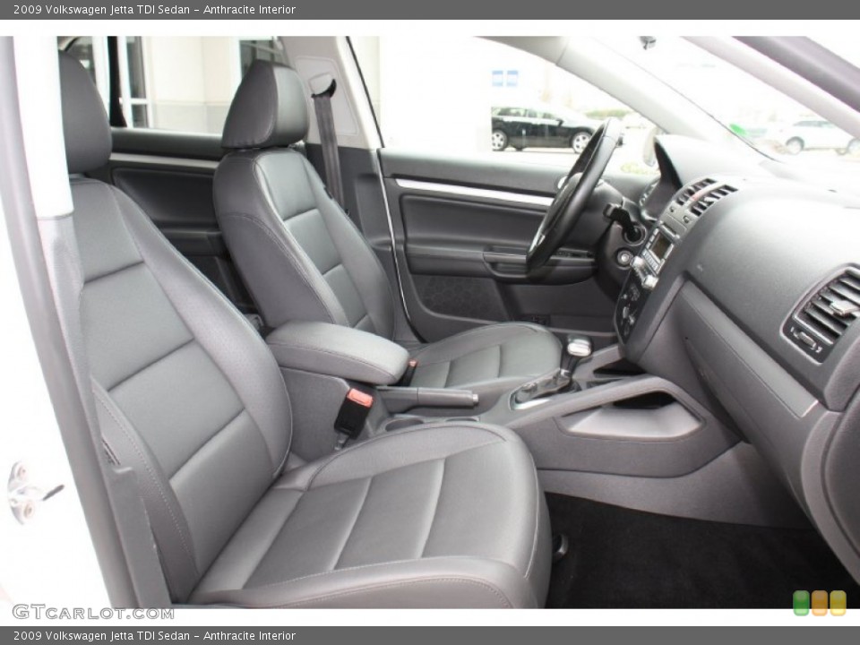 Anthracite Interior Front Seat for the 2009 Volkswagen Jetta TDI Sedan #77510800