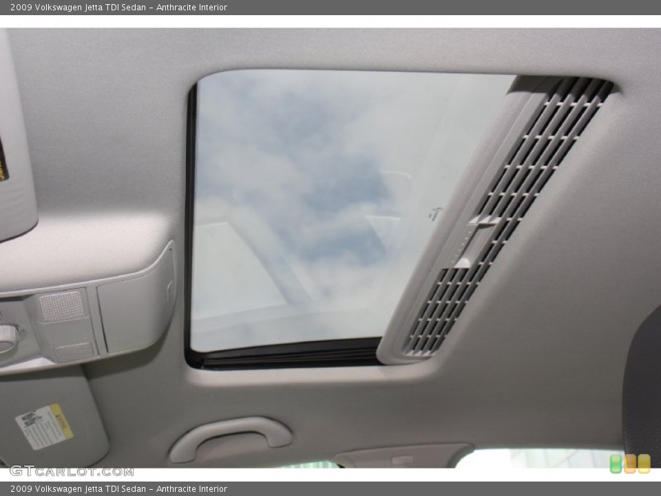 Anthracite Interior Sunroof for the 2009 Volkswagen Jetta TDI Sedan #77510812