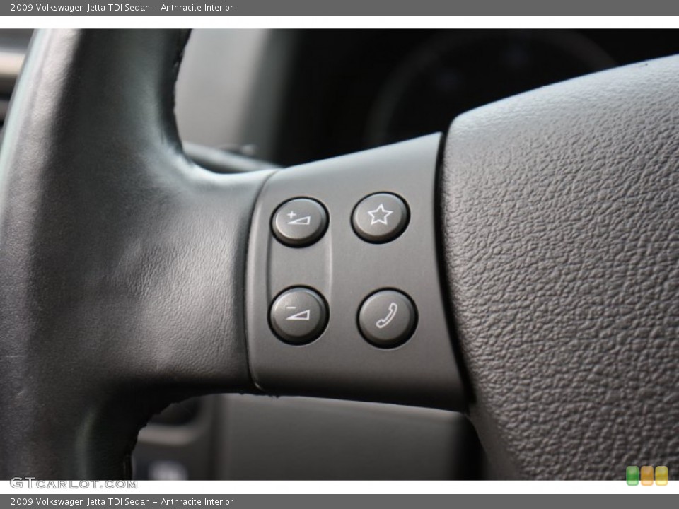 Anthracite Interior Controls for the 2009 Volkswagen Jetta TDI Sedan #77510990