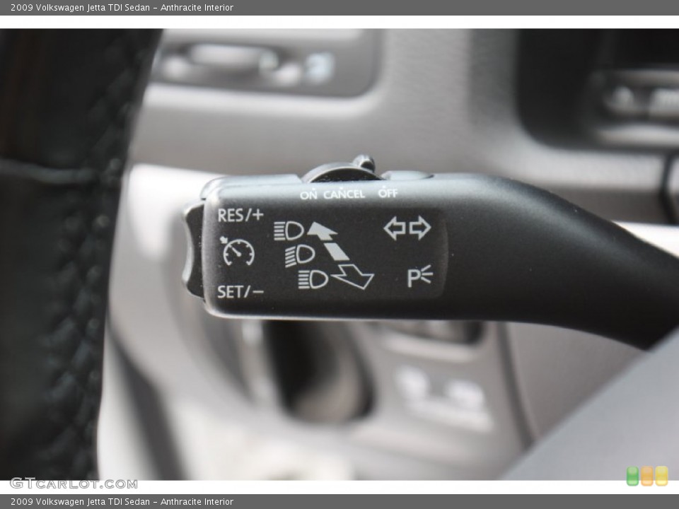 Anthracite Interior Controls for the 2009 Volkswagen Jetta TDI Sedan #77511011