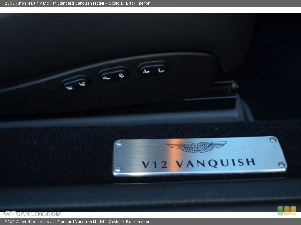 Obsidian Black Interior Controls for the 2002 Aston Martin Vanquish  #77511380