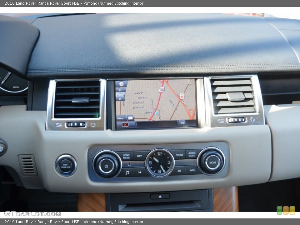 Almond/Nutmeg Stitching Interior Navigation for the 2010 Land Rover Range Rover Sport HSE #77511770