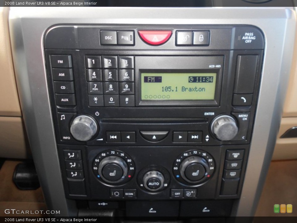 Alpaca Beige Interior Controls for the 2008 Land Rover LR3 V8 SE #77512031