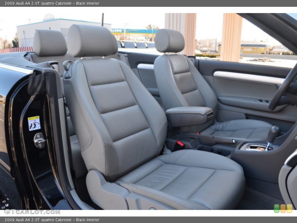 Black Interior Front Seat for the 2009 Audi A4 2.0T quattro Cabriolet #77512128