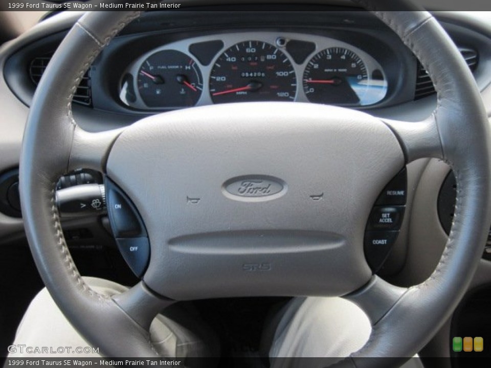 Medium Prairie Tan Interior Steering Wheel for the 1999 Ford Taurus SE Wagon #77512880