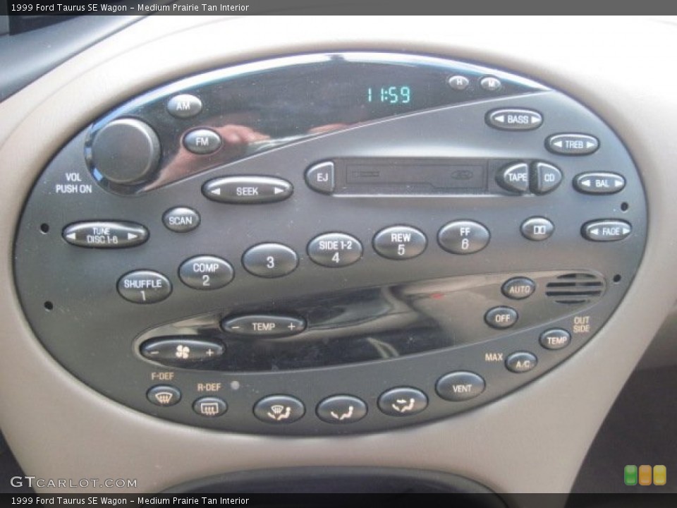 Medium Prairie Tan Interior Controls for the 1999 Ford Taurus SE Wagon #77512892