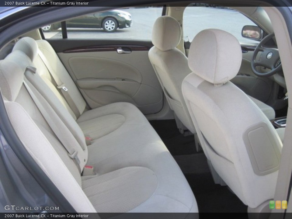Titanium Gray Interior Rear Seat for the 2007 Buick Lucerne CX #77513424