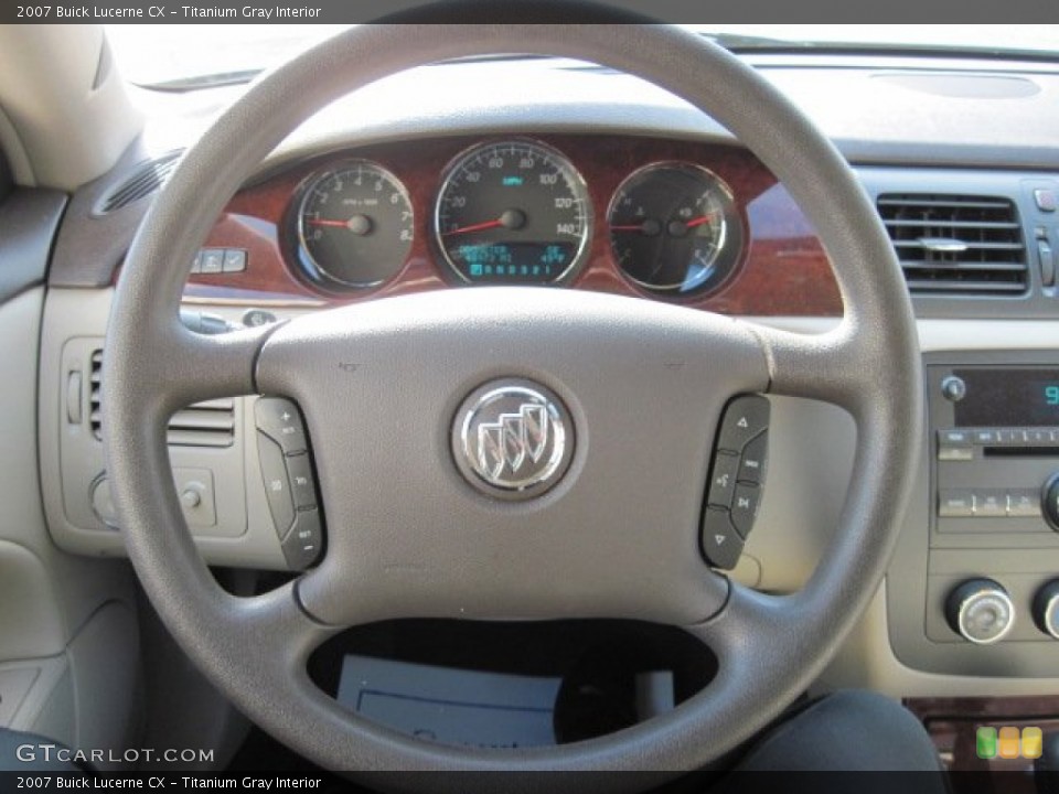 Titanium Gray Interior Steering Wheel for the 2007 Buick Lucerne CX #77513483