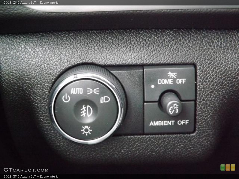 Ebony Interior Controls for the 2013 GMC Acadia SLT #77513636