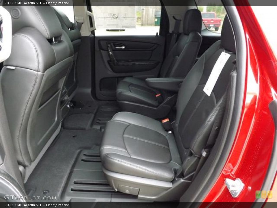 Ebony Interior Rear Seat for the 2013 GMC Acadia SLT #77513816