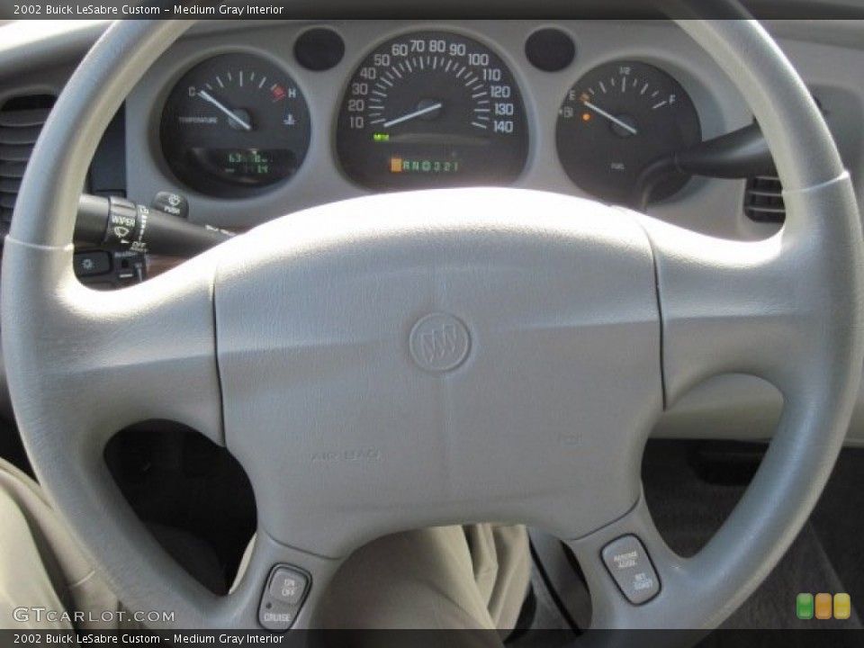 Medium Gray Interior Steering Wheel for the 2002 Buick LeSabre Custom #77513926