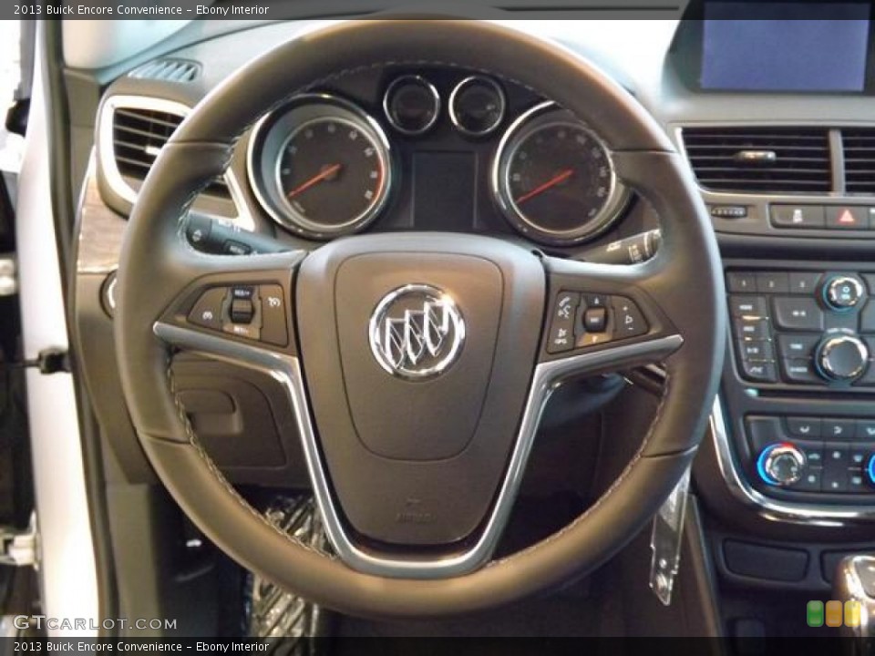 Ebony Interior Steering Wheel for the 2013 Buick Encore Convenience #77514349