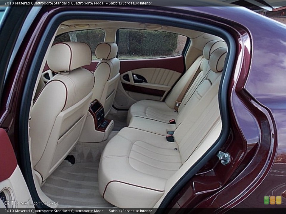 Sabbia/Bordeaux Interior Rear Seat for the 2010 Maserati Quattroporte  #77514990