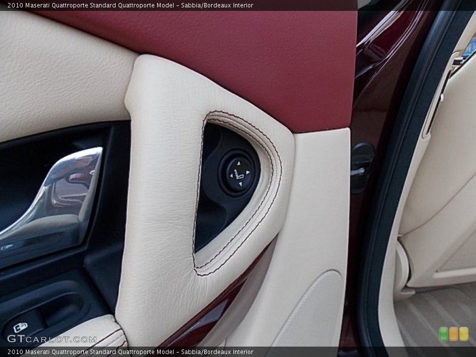 Sabbia/Bordeaux Interior Controls for the 2010 Maserati Quattroporte  #77515028