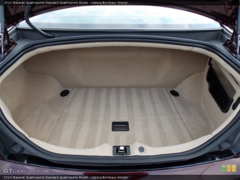 Sabbia/Bordeaux Interior Trunk for the 2010 Maserati Quattroporte  #77515224
