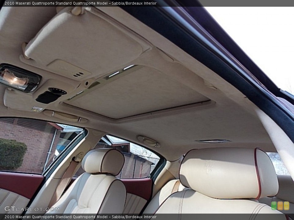 Sabbia/Bordeaux Interior Sunroof for the 2010 Maserati Quattroporte  #77515476