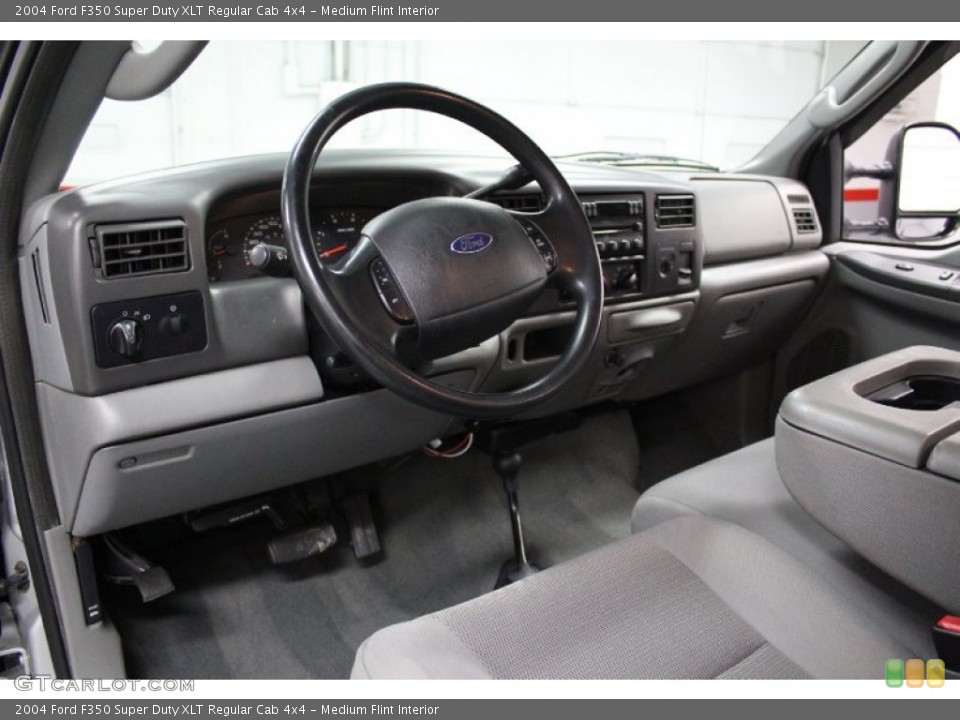 Medium Flint Interior Dashboard for the 2004 Ford F350 Super Duty XLT Regular Cab 4x4 #77515814