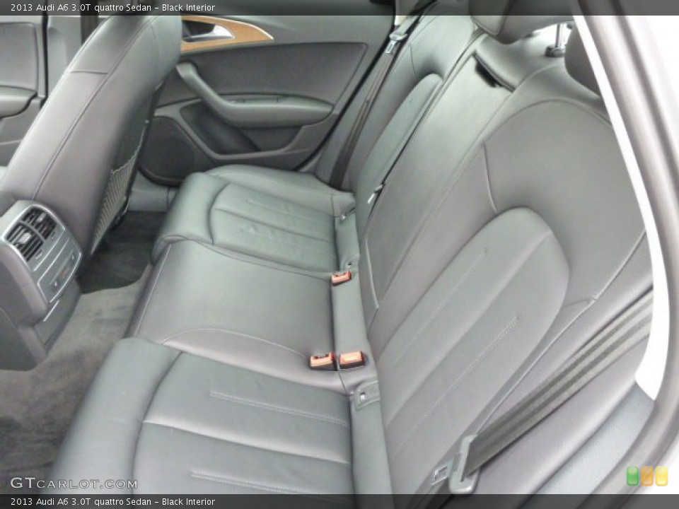 Black Interior Rear Seat for the 2013 Audi A6 3.0T quattro Sedan #77518506