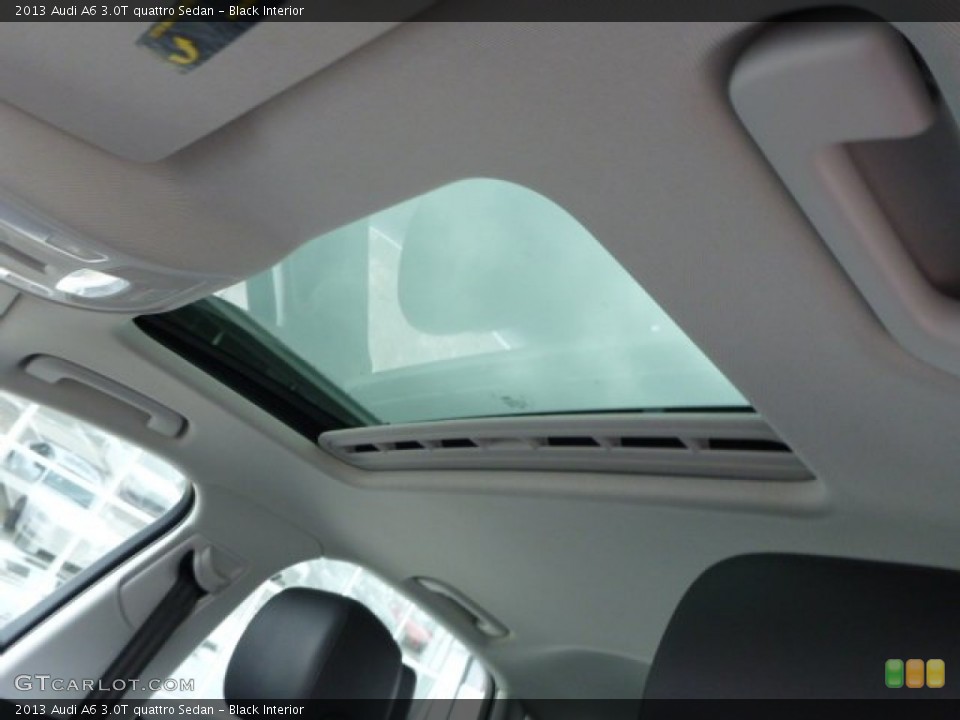 Black Interior Sunroof for the 2013 Audi A6 3.0T quattro Sedan #77518614