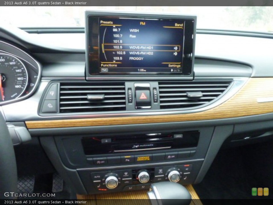 Black Interior Controls for the 2013 Audi A6 3.0T quattro Sedan #77518682