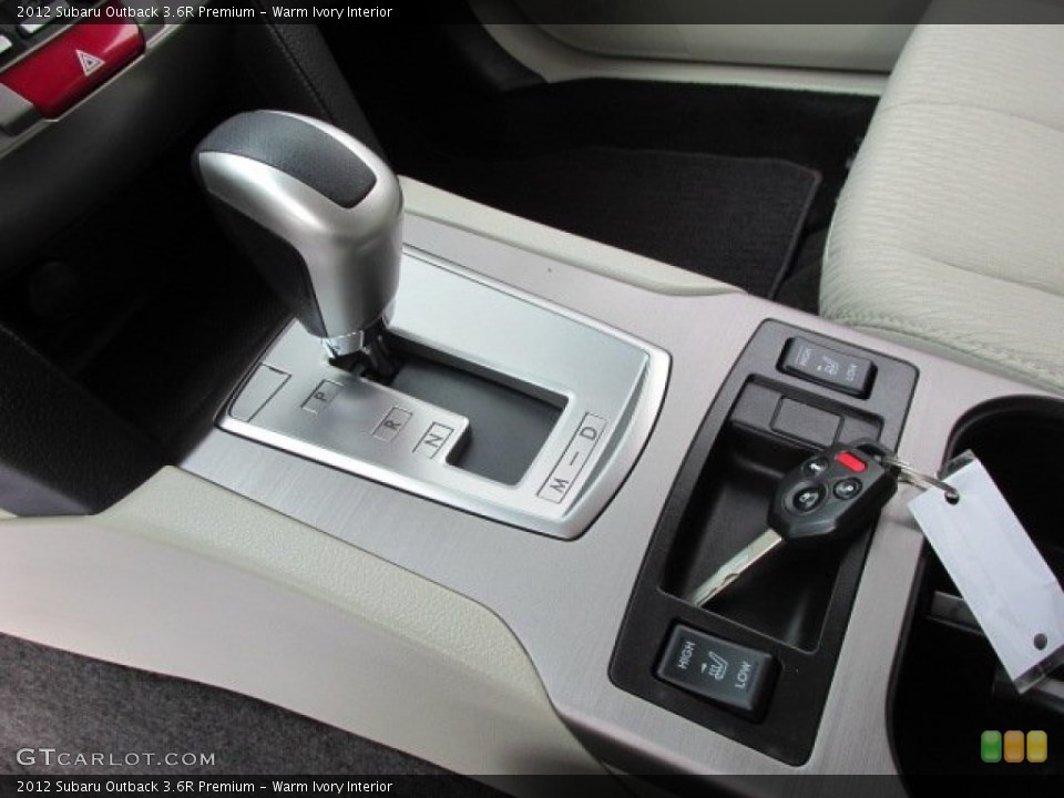 Warm Ivory Interior Transmission for the 2012 Subaru Outback 3.6R Premium #77519703