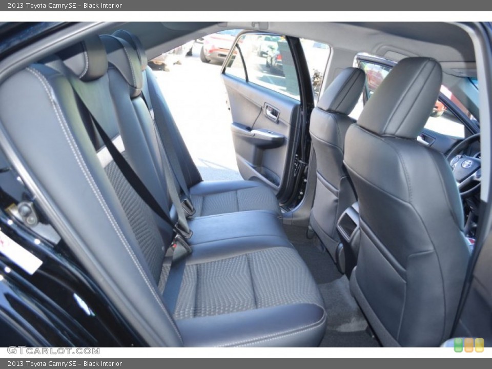 Black Interior Rear Seat for the 2013 Toyota Camry SE #77522140
