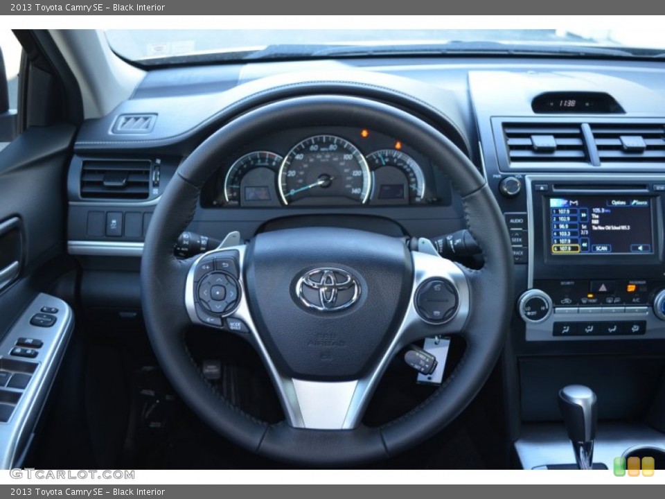 Black Interior Steering Wheel for the 2013 Toyota Camry SE #77522324