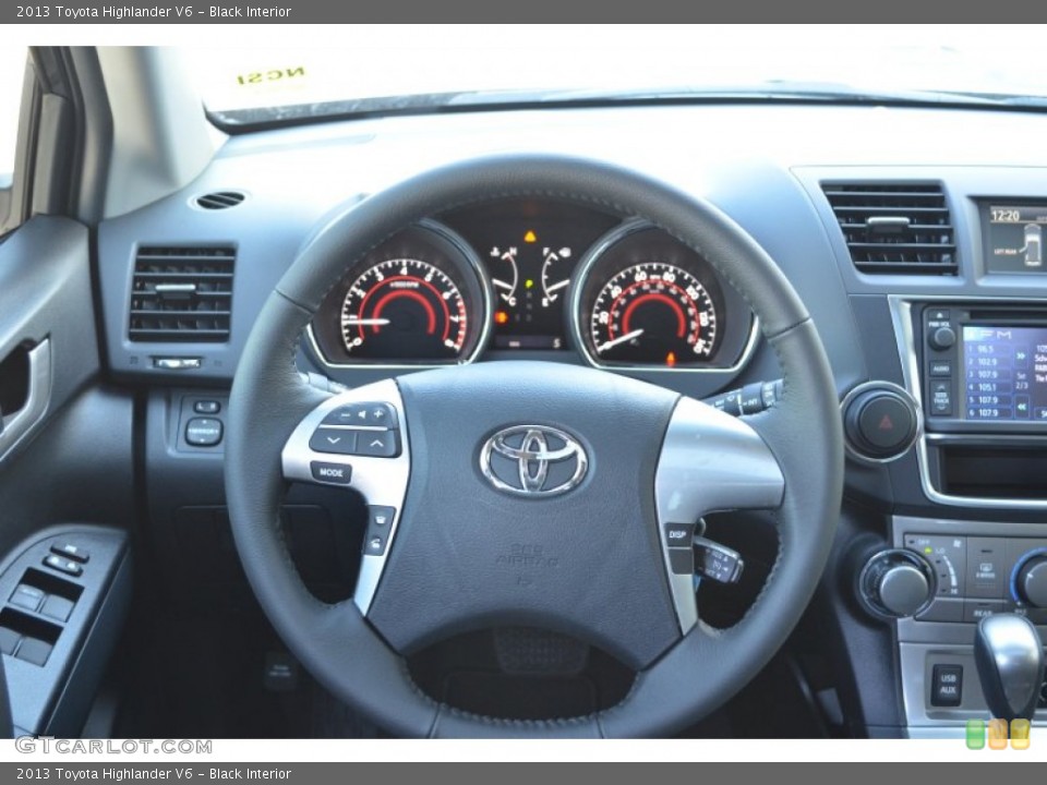 Black Interior Steering Wheel for the 2013 Toyota Highlander V6 #77524083
