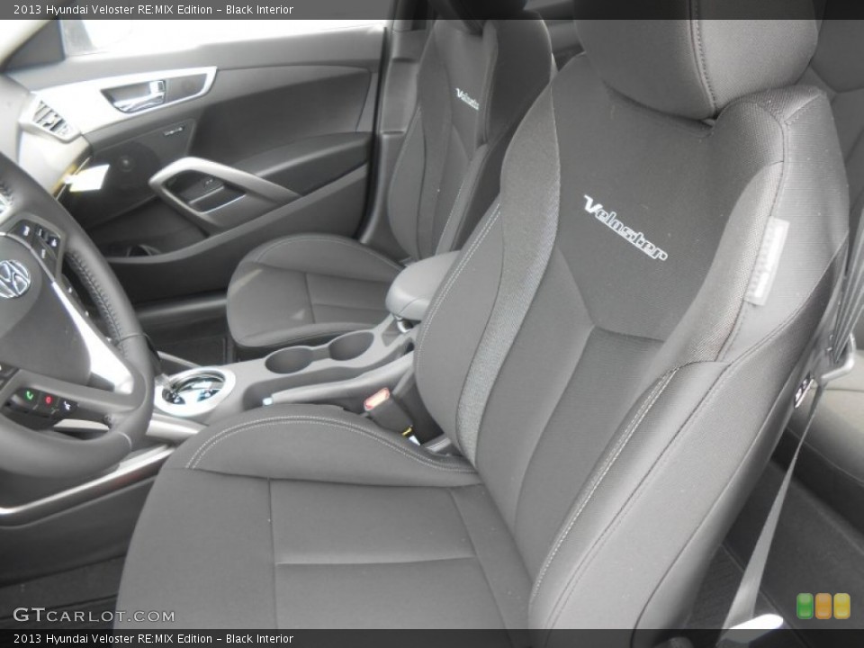 Black Interior Front Seat for the 2013 Hyundai Veloster RE:MIX Edition #77525105