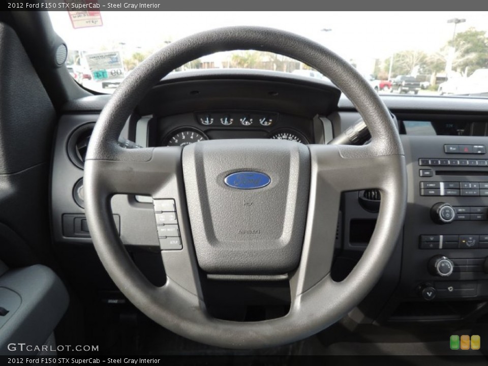 Steel Gray Interior Steering Wheel for the 2012 Ford F150 STX SuperCab #77525285